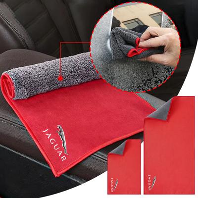 Car Interior Cleaning Soft Brush Car Wash Towel Microfiber Cleaning Rag Cloth For Jaguar XF XE XJ XJ8 X351 F Pace X Type F Type Necklace Ropa Llavero