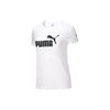 Puma Essentials Logo Tee Women Tops White 586295-02