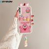 KEYSION Cute Ear 3D Cartoon Case for Samsung A50 A50S with Bracelet Soft Silicone Shockproof Phone Back Cover for Galaxy A30S