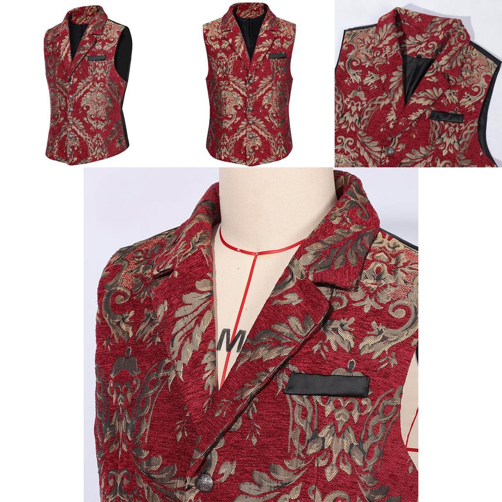 European Fantasy Fashion Vest With Polyester Fabric For Drama Performances Halloween