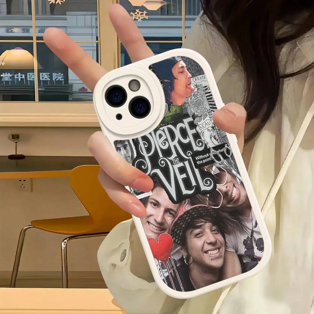 Classic Band P-Pierce T-The V-Veil Leather Phone Case For IPhone 16 15 14 13 12 11 Pro Max Plus Shockproof Cover