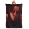 Flanell Überwurfdecke Bad Omens Noah Flanell Rockmusik Warme Plüschdecken Weiche Tagesdecke für Bett Wohnzimmer Zuhause Reise Couch