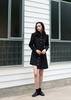 Rood Pleated Trench Mini Dress