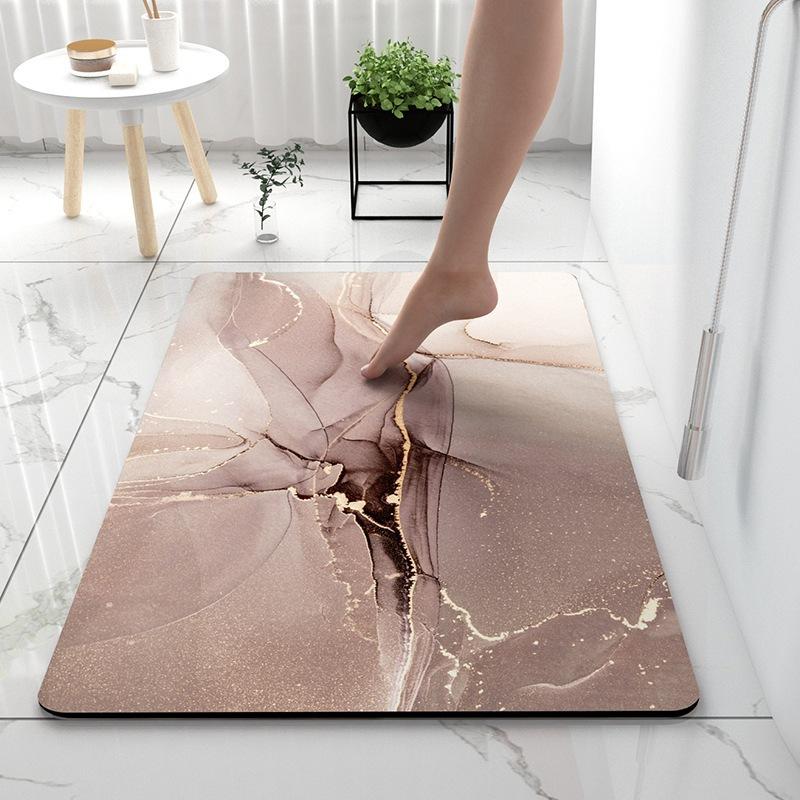 Absorbent Mat Bathroom Soft Mat Light Luxury Toilet Toilet Absorbent Mat Door Quick Drying Door Mat Non-slip Mat