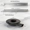 Household SUS304 Floor Drain Hollow High Flow Anti Odor With Side Offset Connector Bathroom Sewer Accessory