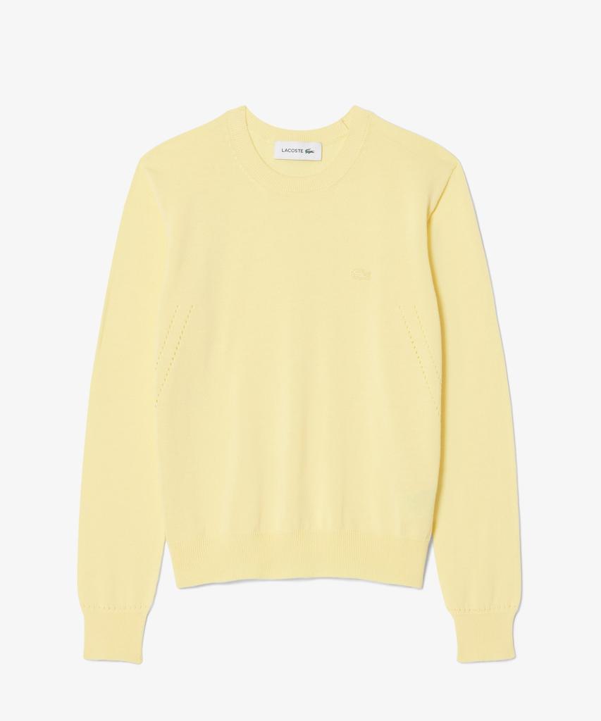 LACOSTE Women'S Light Cotton Crew Neck Sweater Af4145-56G 107