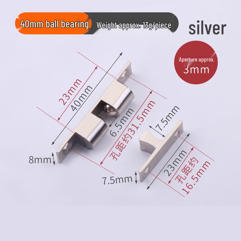 Pure Copper Door Bumper & Lock for Cabinet/Wardrobe - Non-Magnetic