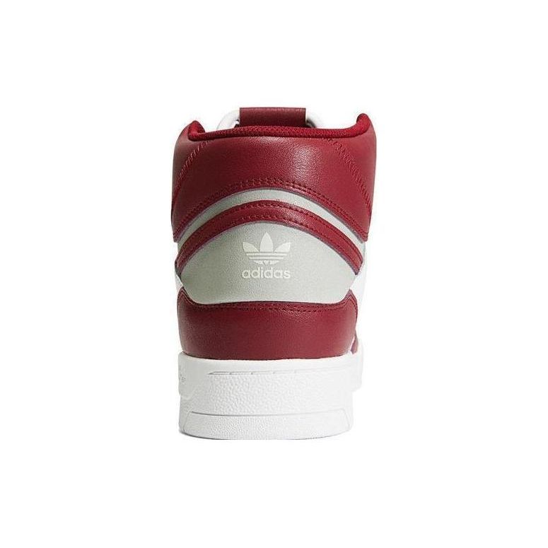 adidas Originals Drop Step XL Zapatillas de Skate de Caña Alta Ligeras Antideslizantes de Cuero Unisex Zapatillas de Skate Blanco Rojo FZ5711