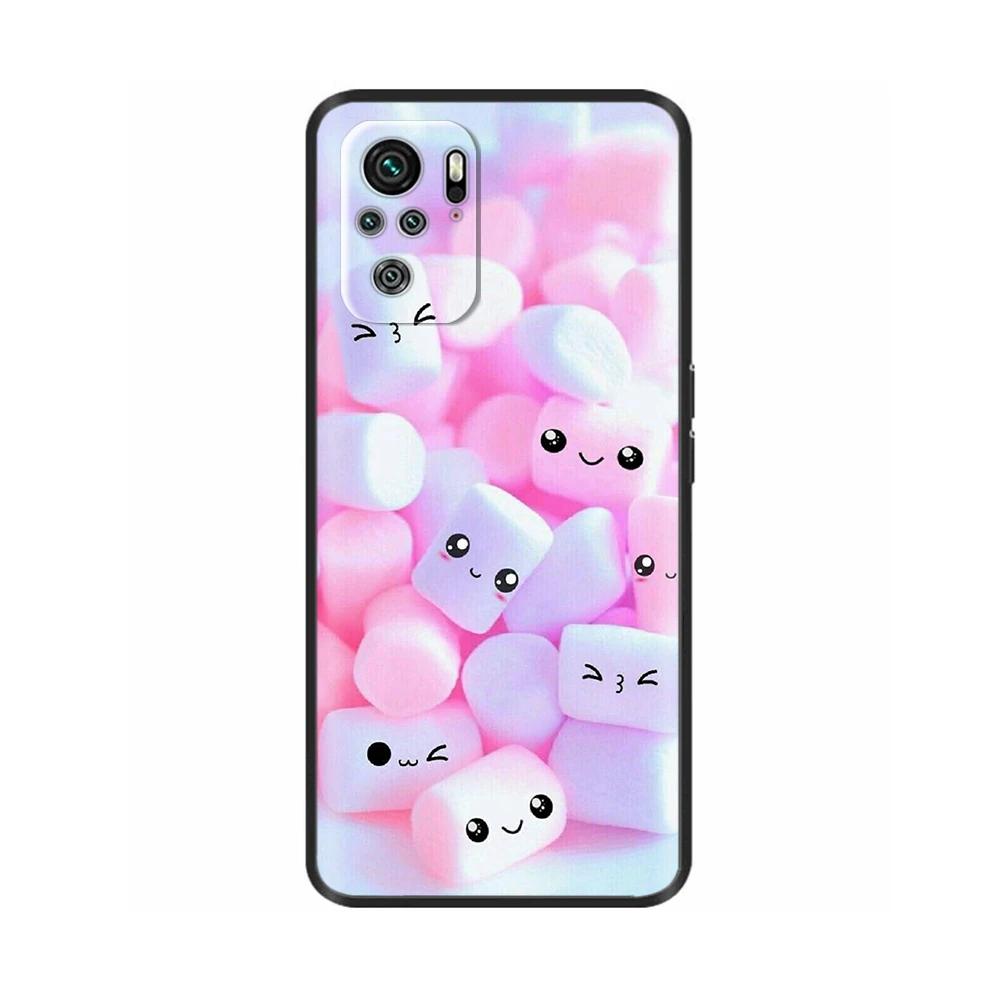 Süße Hülle Für Xiaomi Redmi Note 10 Note10 Pro Max Hülle Weiche Handy-Rückseite Für Redmi Note 10s 10Pro Fundas TPU-Stoßfänger Coque
