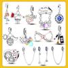Přívěsky Plata de ley 925 Sterling Silver Žárovka svítící ve tmě světluška Dángle Charm fit OriginalNový náramek Dámské šperky