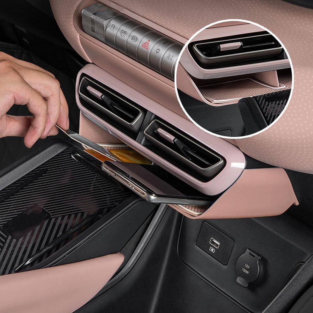 Car Air Vent Storage Box Fit For BYD Seagull Central Seat Type Solid Color Air Conditioning Storage Box Car Interior Suppli A1P0