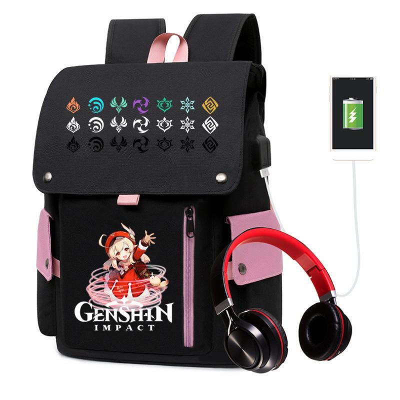 Elementary School Students In Grades 1-6 Waterproof Large-capacity Schoolbag Adolescent Yuanshen Backpack
