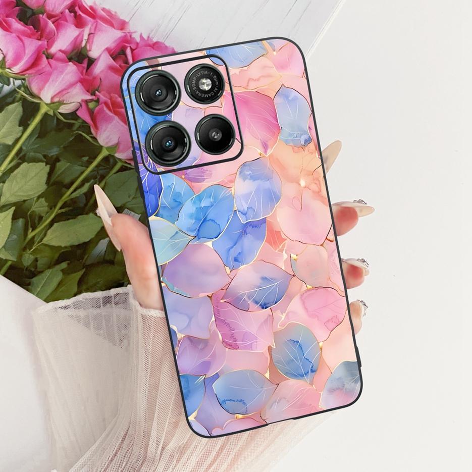 Für Motorola Moto G15 Power Case MotoG17 Luxuriöses Schmetterlingsbemaltes Cover Weiche TPU Handyhülle Für Motorola G17 Power MotoG15 Hülle