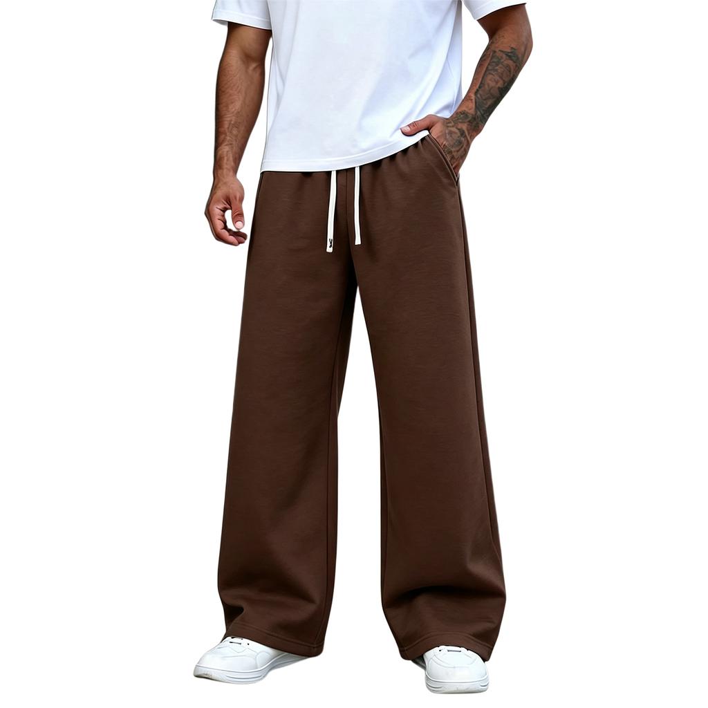 Heren Kleur Rechte Pijp Casual Joggingbroek