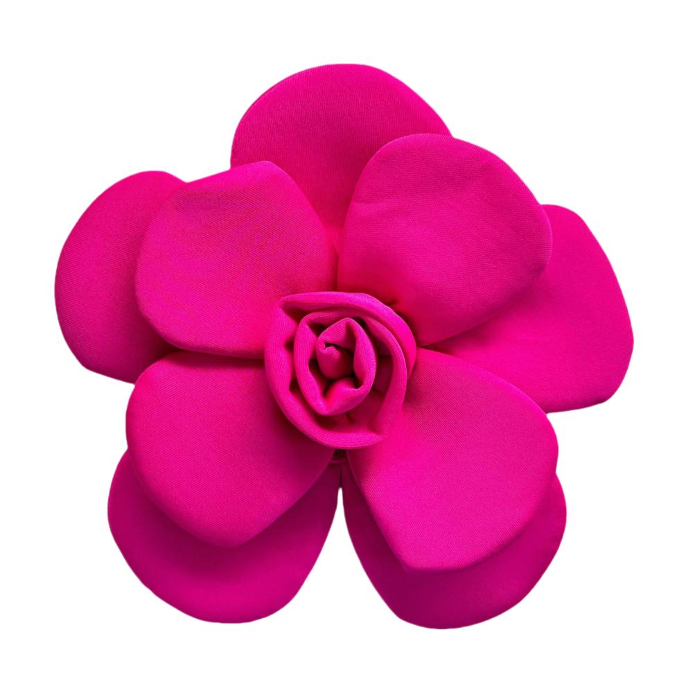 Broche de Insignia de Vestido Formal Exquisito con Corsage de Flor Grande 3D Broche de Camelia de 22 cm Accesorio de Ropa