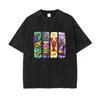 Oversized Mardi Gras Graphic Washed T-Shirt Summer Cotton Carnival Print Tees Holiday Vintage Street Party Man Clothes