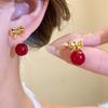 Chinese Style New Year Horse Earrings Bowknot Horse Mascot Drop Earrings Red Pony Earrings Party