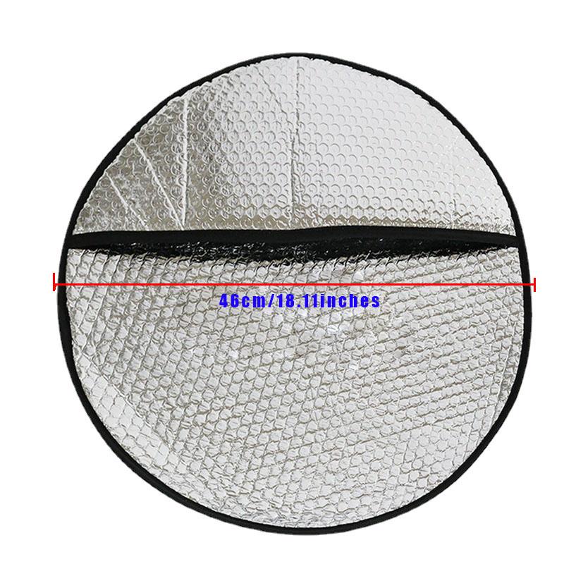 1 Pcs GM Steering Wheel Cover Summer Sunscreen Sunshade Aluminum Film Reflective Heat Insulation Interior ZPG