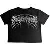 Bring Me The Horizon Crop Top da Donna/Ragazza con Logo Metallico Genxsis