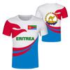 Eritrea-Flagge, eritreisches Logo, 3D-Druck, T-Shirts, Oberteile, T-Shirts, kurzärmelig, lässig, O-Ausschnitt, Streetwear, Abrham Eritrea-T-Shirt