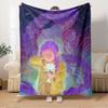 K POP Anime Mädchen Gruppe Vier Jahreszeiten Weiche Warme Decke Ganzjahres Dick Gestrickt Polyester Tagesdecke für Bett, Camping, Reisen