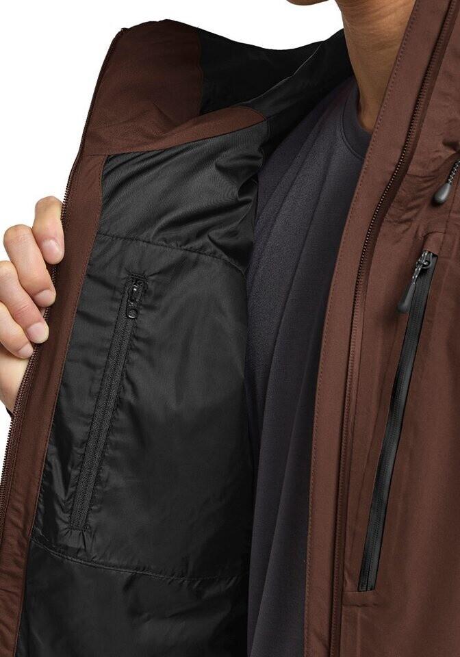 Bunda Jack Wolfskin Eagle Peak 2L Bunda M (A61823) Pánská pláštěnka hnědá horká čokoláda