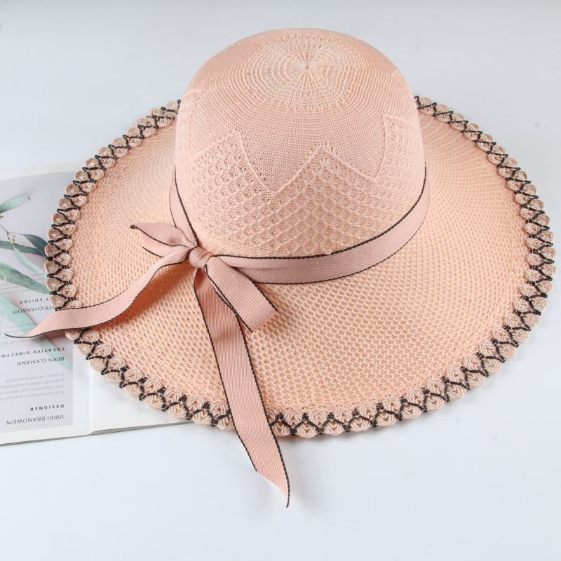 Hat Women's New Summer Sunscreen Sun Hat Beach Straw Hat Women's Cool Hat Travel Vacation Bucket Hat
