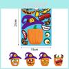Bunte Xh061 Halloween DIY Kürbis Puzzle Aufkleber für Kinder Basteldekoration