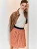 Aim Swing Satin A-Line Skirt (Orange)