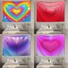 Love-themed Tapestry As the Background Fabric for the Room. Simple Tapestry for Wall-mounted Decoration In the Bedroom.