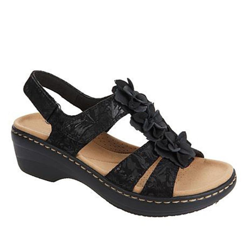 Summer Women New Flower Wedge Platform Orthopedic Retro Rome Casual Comfortable Peep Toe Sandals