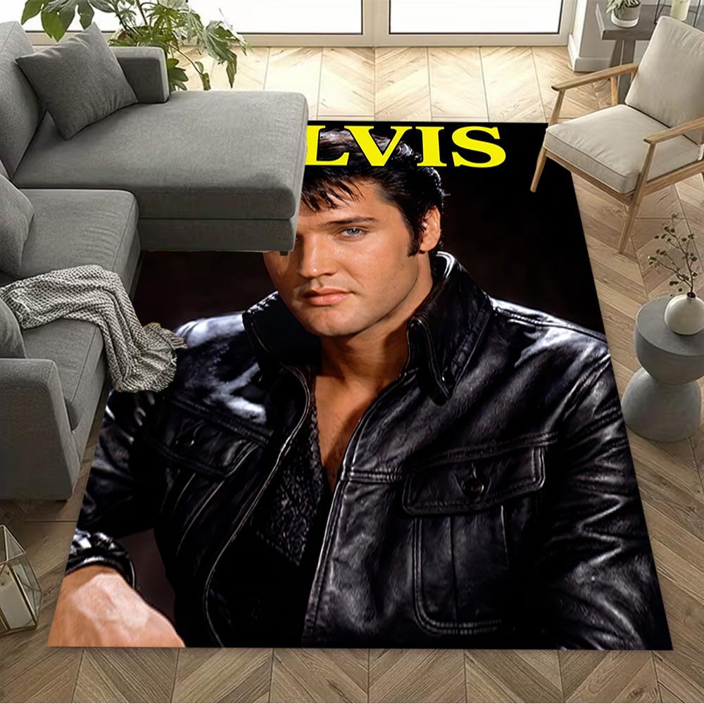 Elvis Presley Performance Floor Rug Office Rug Design for Entryway Game Room Living Rooms Kitchen Antislip Carpet Office Home Decor