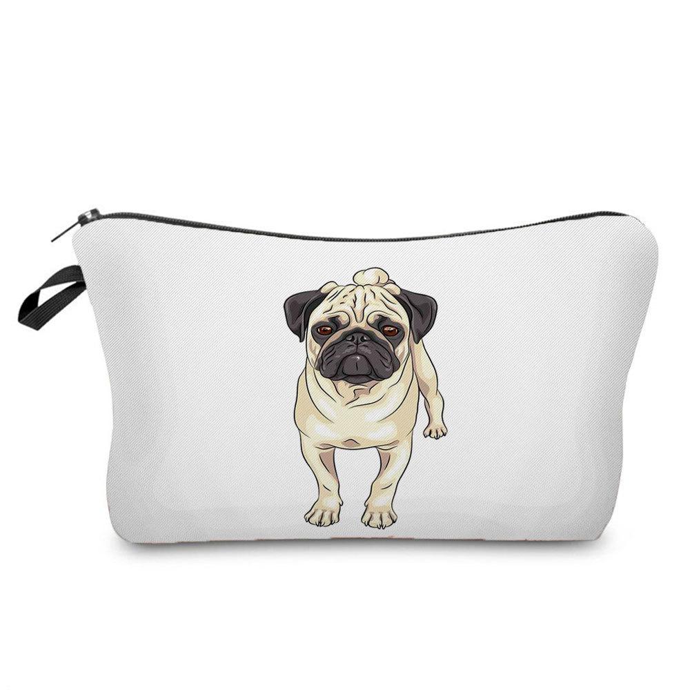 Sac à Cosmétiques pour Femmes avec Impression de Chien Organisateur pour Articles de Toilette Étui de Rangement de Voyage 6420