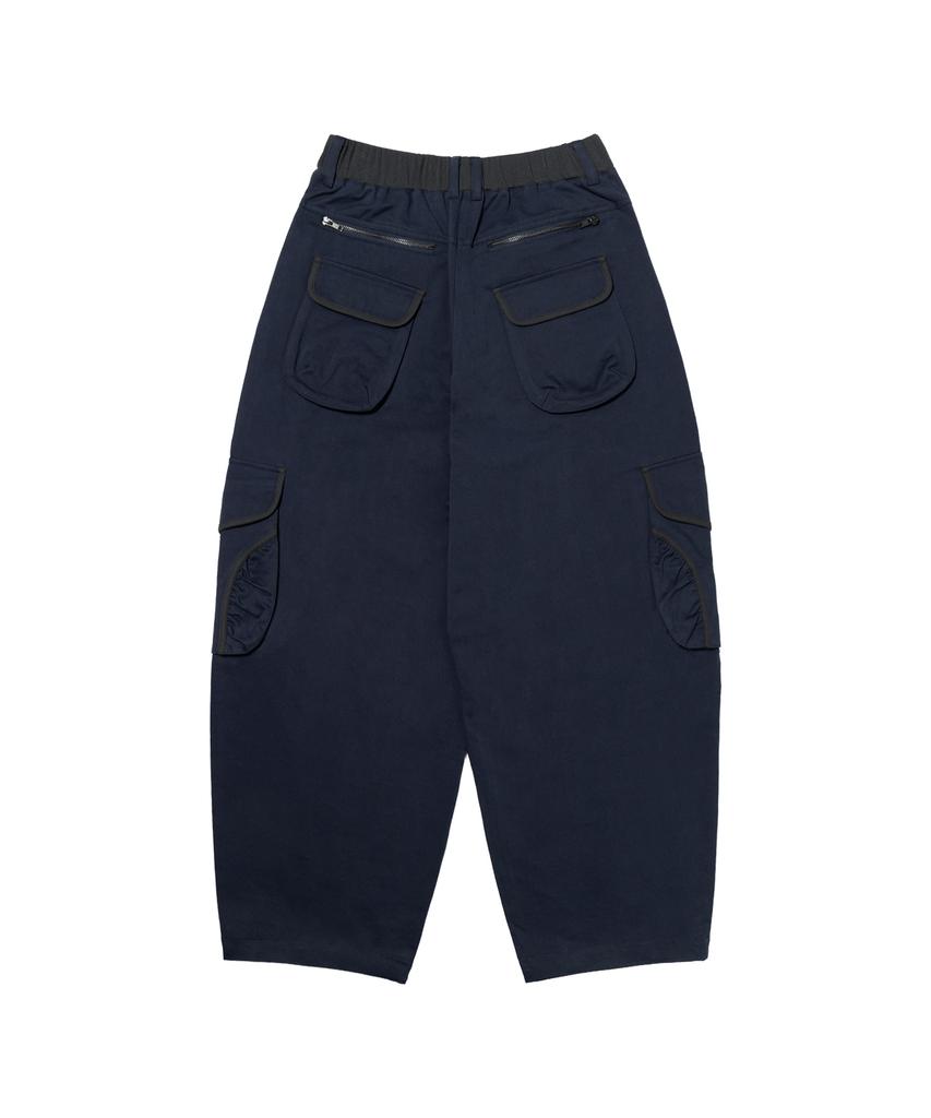 FANCY CLUB Cargo Work Balloon Pants (Navy) F26Qd153