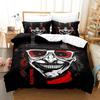 Parure de lit avec housse de couette et taie d'oreiller pour lit double, Queen Size, film d'horreur, téléphone noir, pour garçons et filles, pour enfants et adultes, mode textile pour la maison