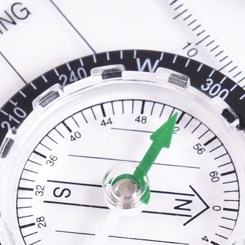 1 Pcs Outdoor Hiking Camping Compass Map Scale Ruler Multifunctional Equipment
