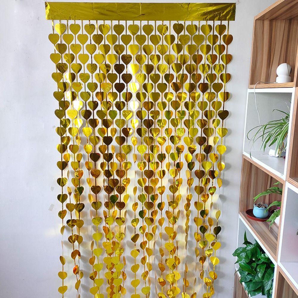 1x2m Láska Stena Pozadie Strapce Narodeninová Dekorácia Baby Shower Párty Dverový Záves