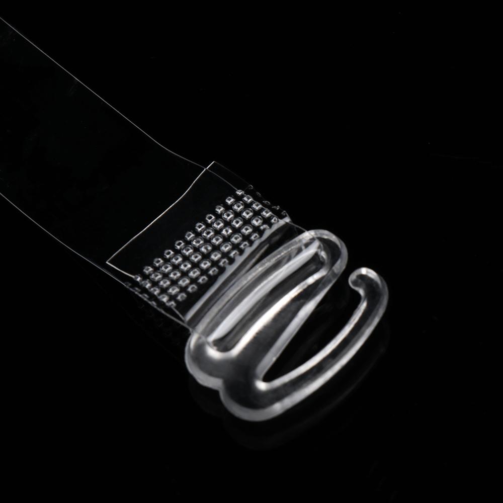 Clear Detachable Adjustable Bra Straps Steel Hook Invisible 1.5CM