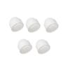 5x White Nut Cap Diameter M5 Hexagonal Key 8mm Plastic Cap Plug Screw Auto 5mm