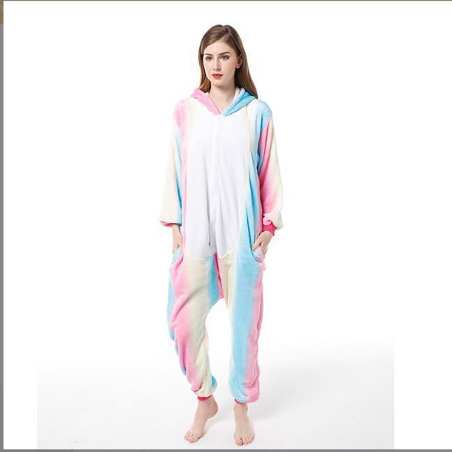Adult Cartoon Red Dinosaur Flannel Onesie Pajamas for Autumn/Winter