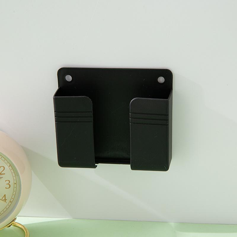 Boîte murale de chargement de téléphone portable, télécommande sans poinçon, boîte de rangement murale, support de rangement pour téléphone portable