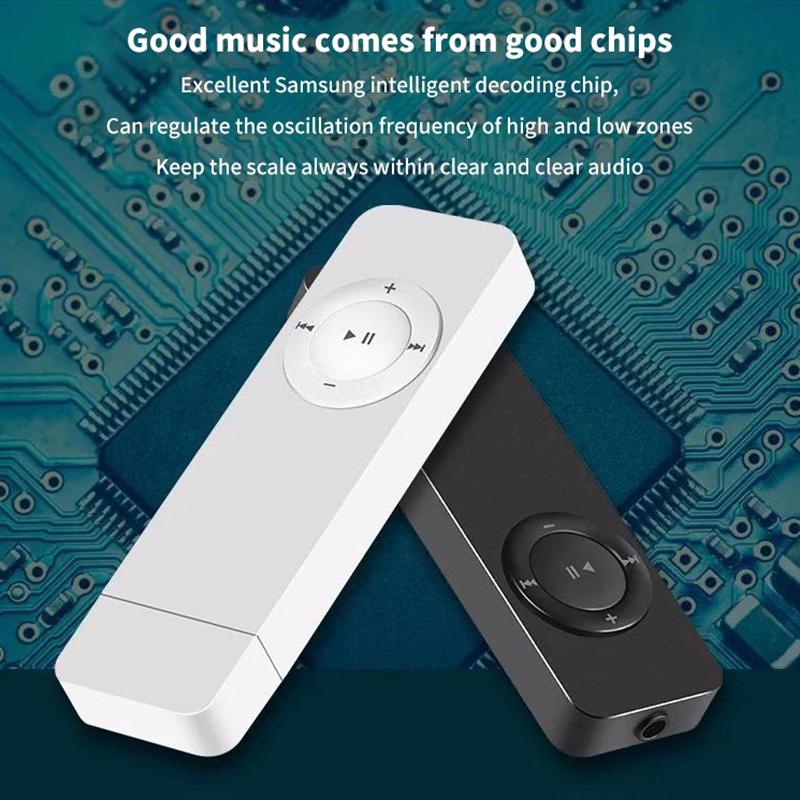 Mini Plug-In Karten-MP3-Player mit Kopfhörern Hi-Fi Musik-Player Laufen Sport Audio Tragbare Medien Studenten-Zubehör