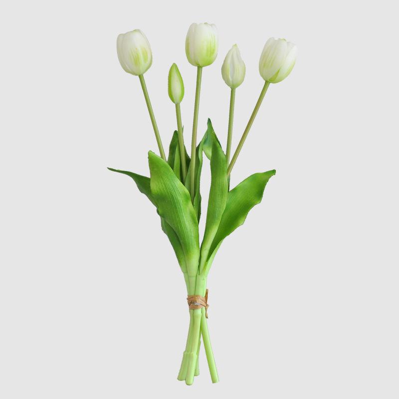 Artificial Tulip Bouquet Artificial Silicone Fake Flower Household Decoration Wedding Venue Decoration Mothers Day Present Artificial Flower