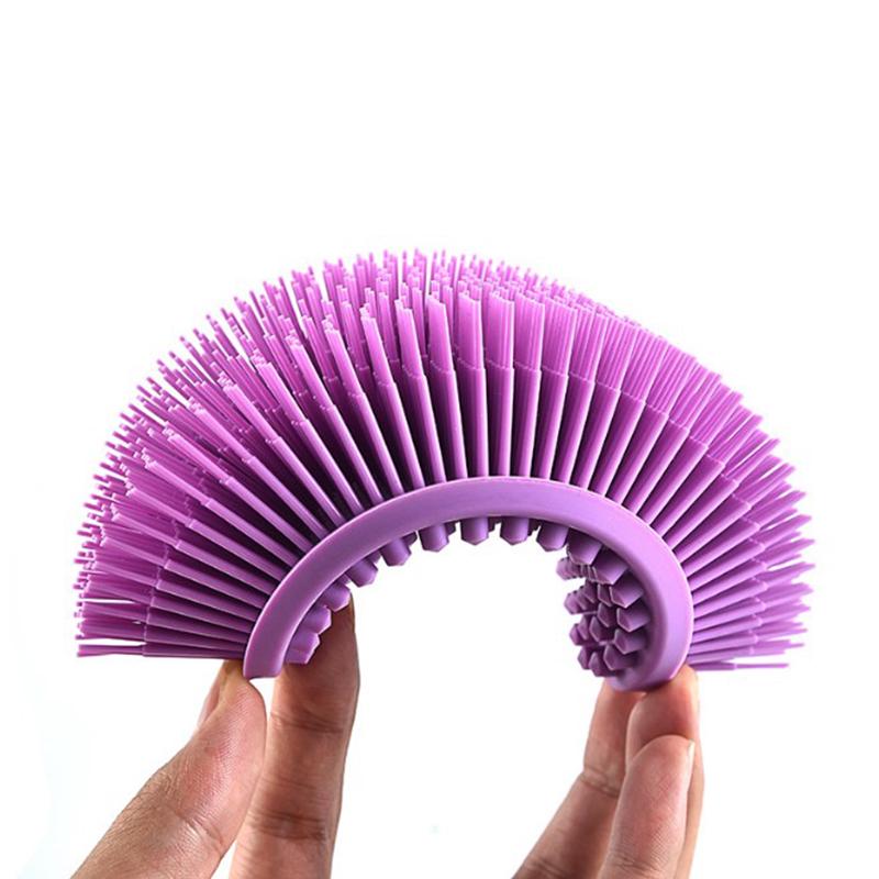 Cute Soft Silicone Body Brush Wash Bath Shower Exfoliating Skin Fit For Baby