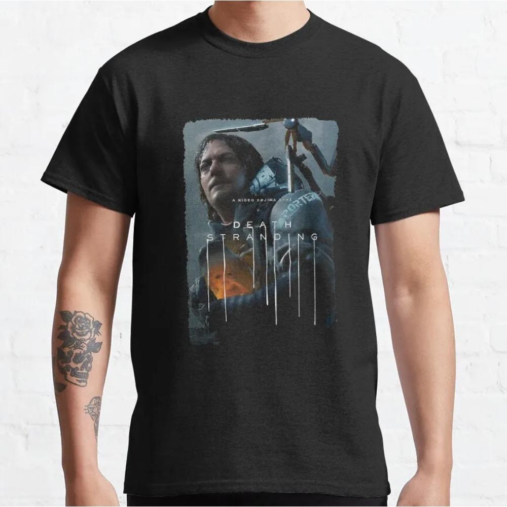 Men's Metal Gear Kojima Productions T Shirts MGS Hideo Kojima T-Shirt Death Stranding Cotton Tops Short Sleeve Tees Printed