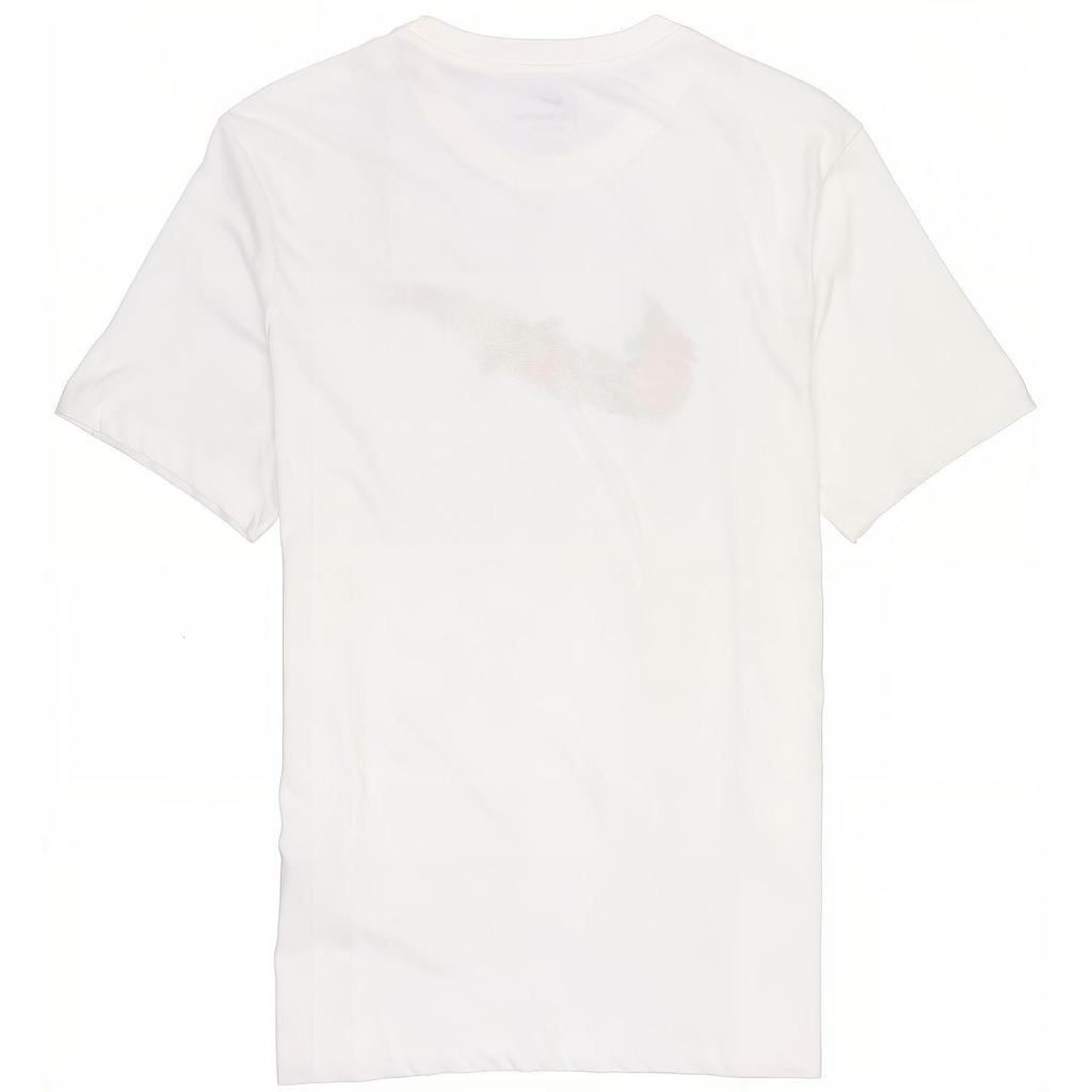 Nike Floral Print Large Logo Casual Sports Crew Neck T-Shirt Men Tops White DV1215-100