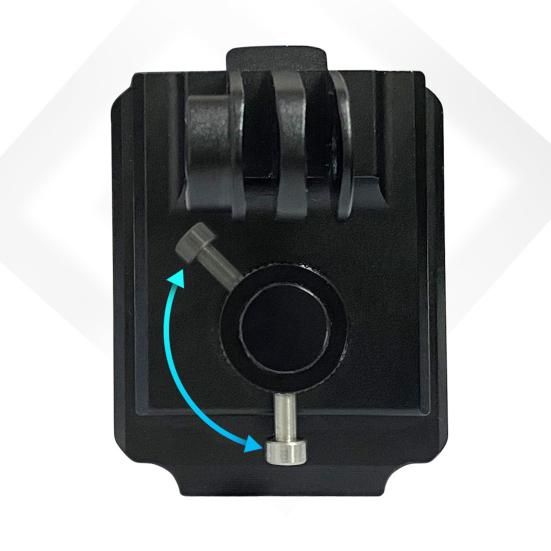 Suporte para capacete de câmera de ação Design à prova de choque Fácil aperto Instalação rápida Suporte para capacete de câmera esportiva Suporte de armazenamento para GOPRO 12/11