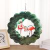12 Inch 3D Metal Rotating Wind Chime Garden Bird Repellent Artifact Courtyard Decoration Wind Rotating Pendant Handicraft