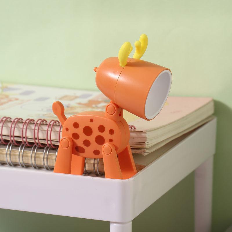 LED Mini Cute Night Light Cartoon Puppy Deer Shape Night Lamp Remote Control for Kids Bedroom Decor Bedside Lamp Christmas Gifts