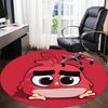 1pc Angry Bird Office Round Area Rug, Under Office Chairs Bedroom Living Room Home Decor, Room Decoa1016152